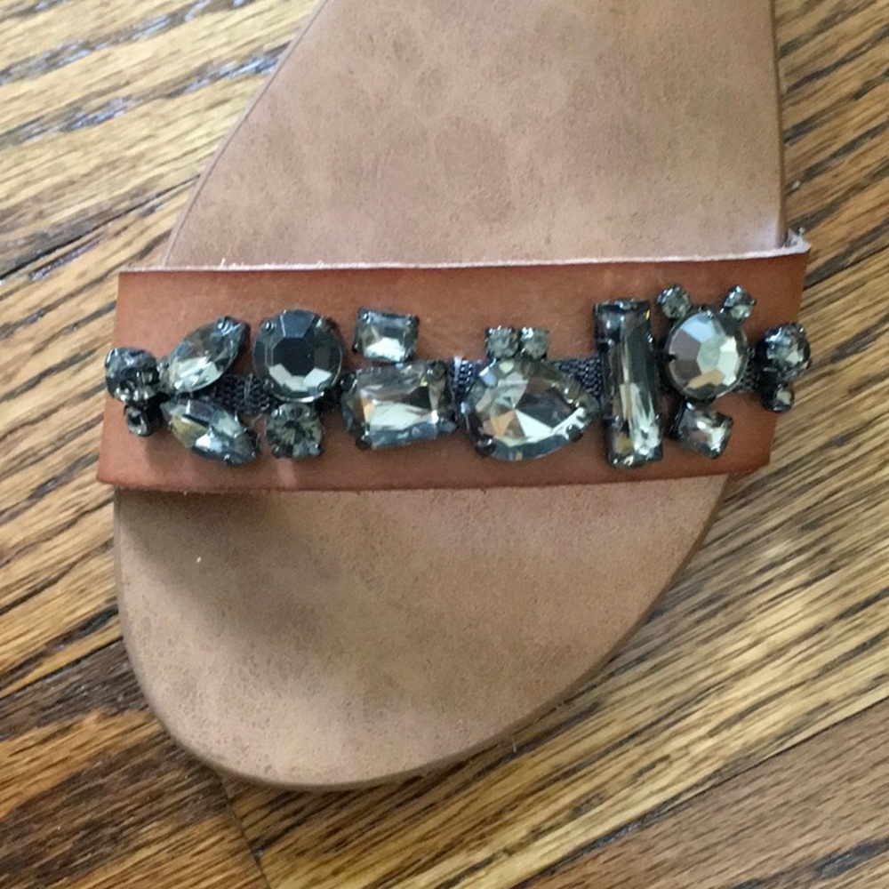 Women's Mossimo jeweled sandal ankle strap Belinda cognac - Picture 5 of 7